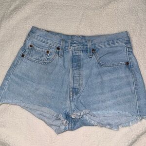 Levi’s 501 Light Blue Denim Women's Shorts